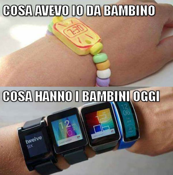 Gli orologi di oggi e di ieri