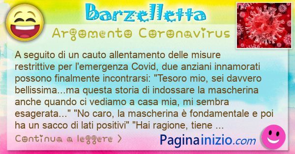 Barzelletta argomento Coronavirus: A seguito di un cauto allentamento delle misure ... (id=3076)