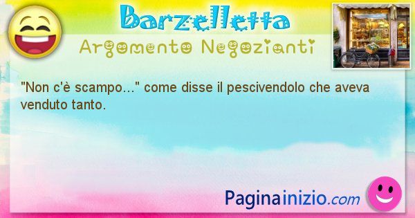 Come disse argomento Negozianti: Non c' scampo... come disse il pescivendolo che aveva ... (id=529)