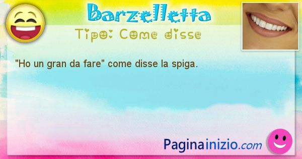 Come disse: Ho un gran da fare come disse la spiga. (id=551)