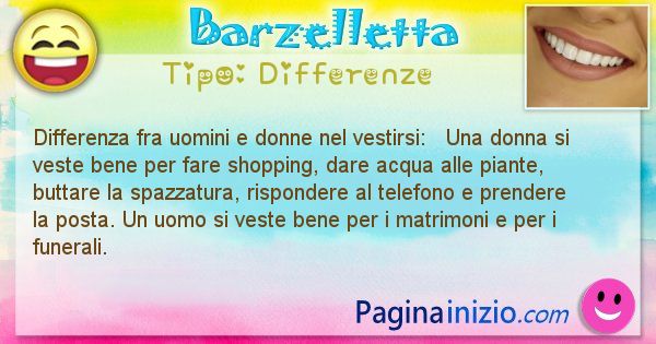 Differenze: Differenza fra uomini e donne nel vestirsi: ... (id=1448)