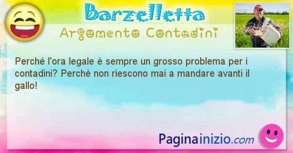 Domanda argomento Contadini: Perch l'ora legale  sempre un grosso problema per i ... (id=1313)