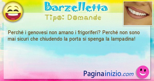 Domande: Perch i genovesi non amano i frigoriferi? Perch non ... (id=1326)