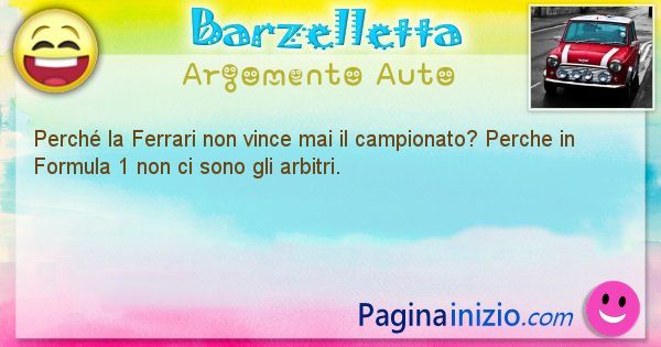 Domanda argomento Auto: Perch la Ferrari non vince mai il campionato? Perche in ... (id=1376)