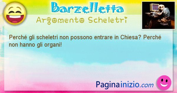 Domanda argomento Scheletri: Perch gli scheletri non possono entrare in ... (id=2564)