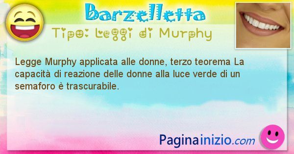 Leggi di Murphy: Legge Murphy applicata alle donne, terzo ... (id=326)