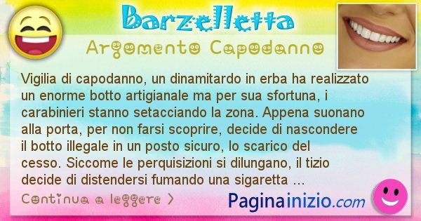 Barzelletta argomento Capodanno: Vigilia di capodanno, un dinamitardo in erba ha ... (id=2743)