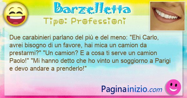 Professioni: Due carabinieri parlano del pi e del meno: Ehi ... (id=3128)