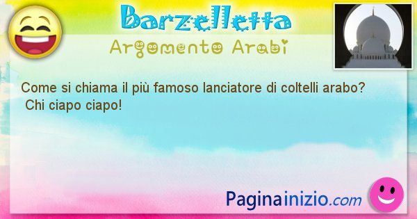 Come si chiama argomento Arabi: Come si chiama il pi famoso lanciatore di coltelli ... (id=382)