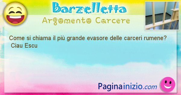 Come si chiama argomento Carcere: Come si chiama il pi grande evasore delle carceri ... (id=389)