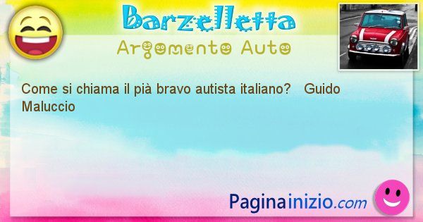 Come si chiama argomento Auto: Come si chiama il pi bravo autista italiano? ... (id=391)