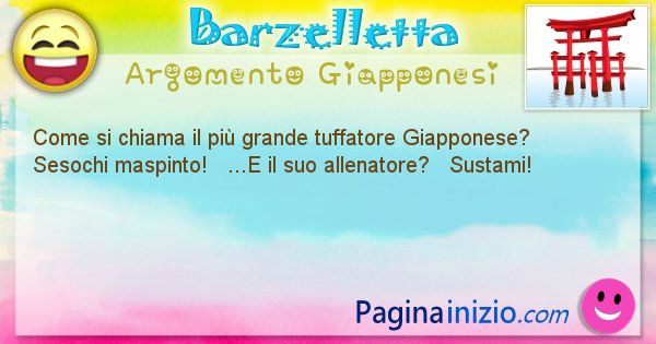 Come si chiama argomento Giapponesi: Come si chiama il pi grande tuffatore Giapponese? ... (id=399)