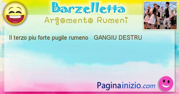 Come si chiama argomento Rumeni: Il terzo piu forte pugile rumeno   GANGIU ... (id=416)