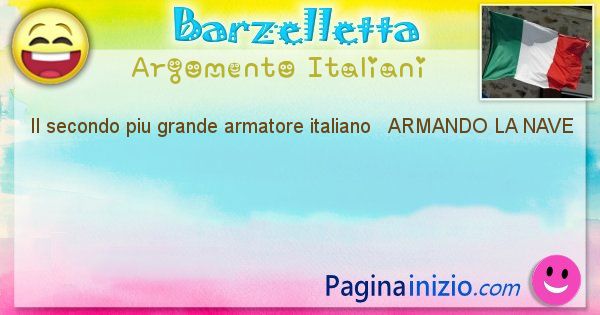 Come si chiama argomento Italiani: Il secondo piu grande armatore italiano ... (id=479)