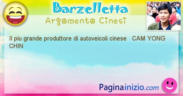 Come si chiama argomento Cinesi: Il piu grande produttore di autoveicoli cinese ... (id=510)