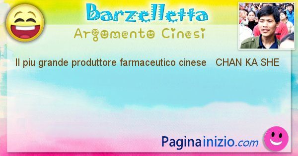 Come si chiama argomento Cinesi: Il piu grande produttore farmaceutico cinese ... (id=514)