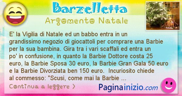 Barzelletta argomento Natale: E' la Vigilia di Natale ed un babbo entra in un ... (id=2428)