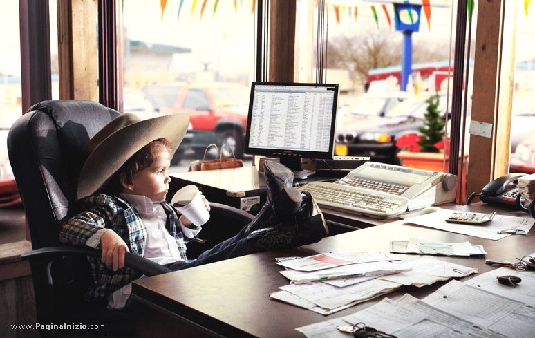 Un cowboy in ufficio!