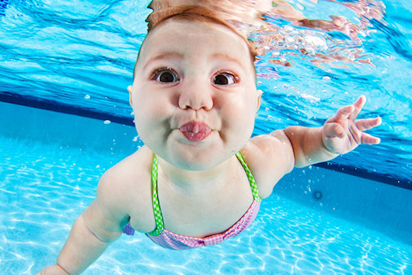 Mamma guarda come nuoto!
