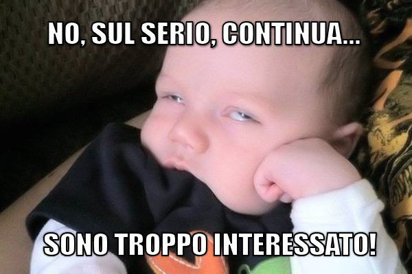 Un discorso molto interessante!