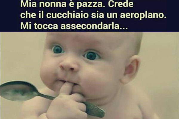 Cibo aeroplani e nonne