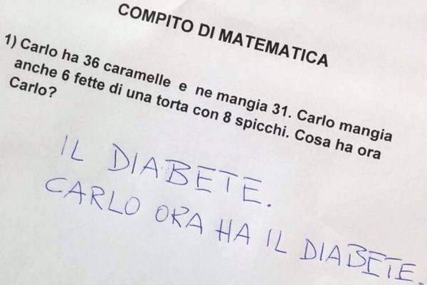 Un bambino goloso