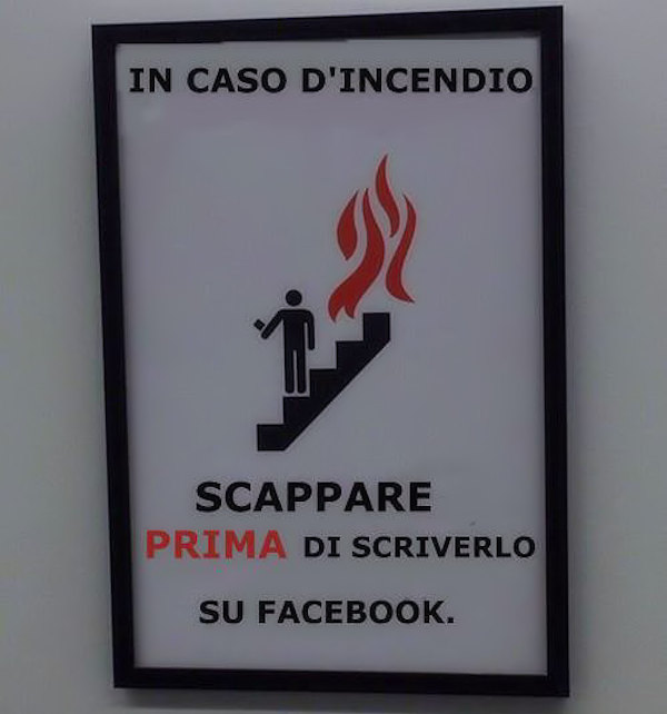 Scappare prima di postare!