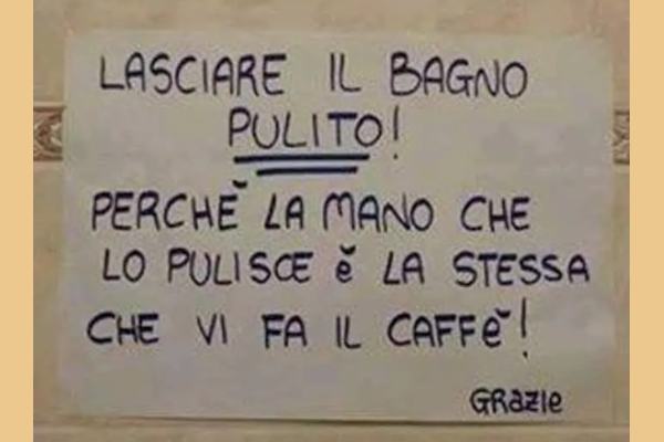 Più chiaro di così!