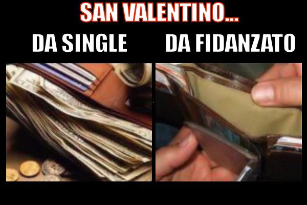 Il portafoglio a San Valentino