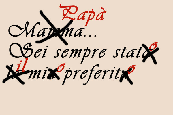 Papā sei il migliore