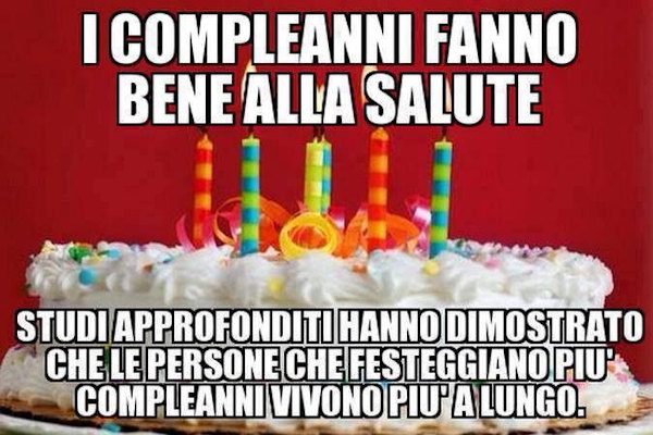 Festeggiare allunga la vita