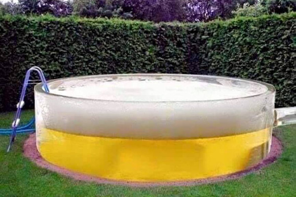 Birra in piscina o piscina di birra?