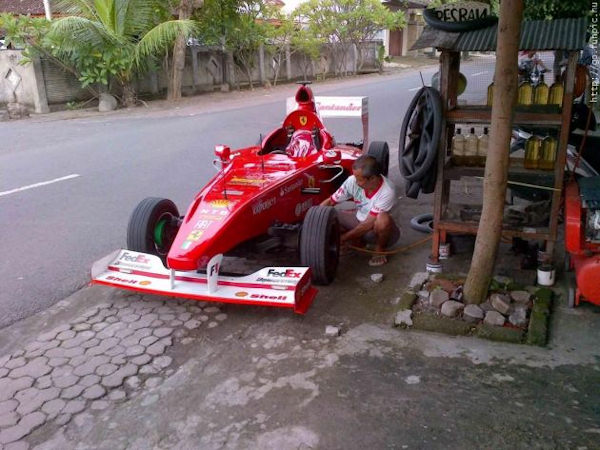 Pit stop di fortuna...
