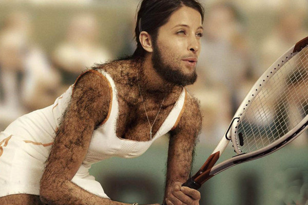 Una tennista molto rara
