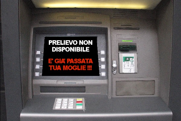 Il bancomat parlante