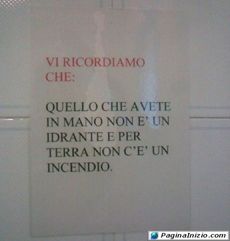 Gli uomini sono avvertiti...