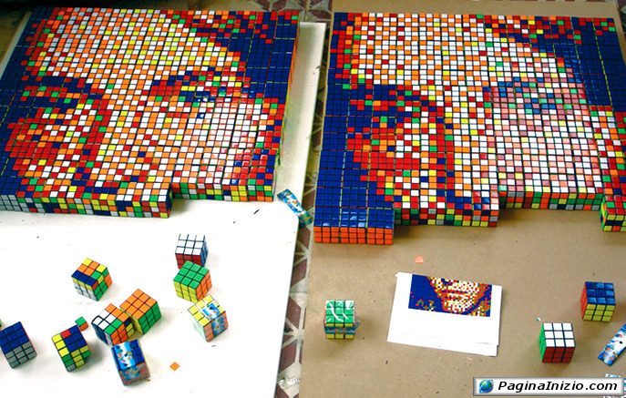 Puzzle con cubo di Rubik