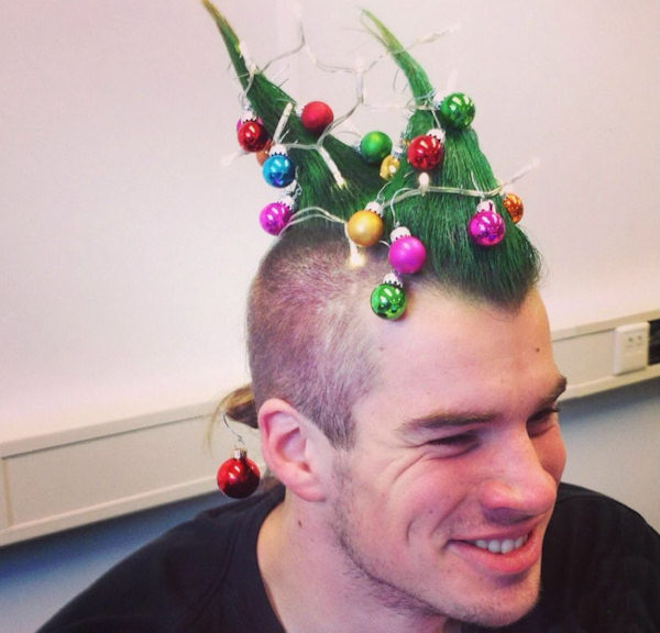 Avere un albero di Natale per capello!