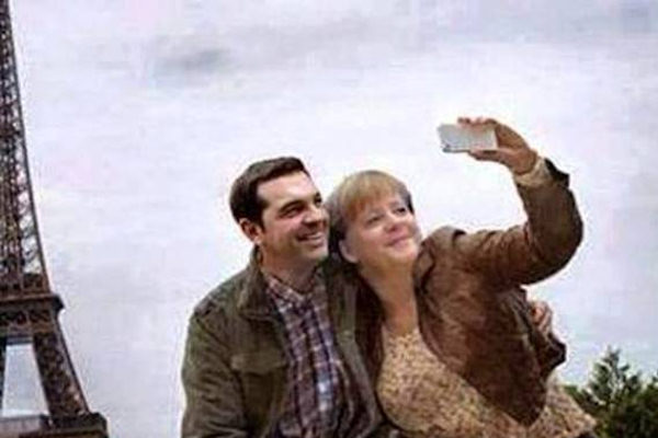 Il selfie di Angela Merkel