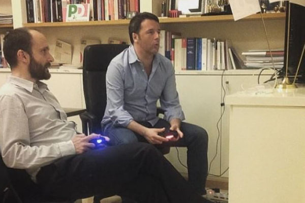 Renzi e la Play Station