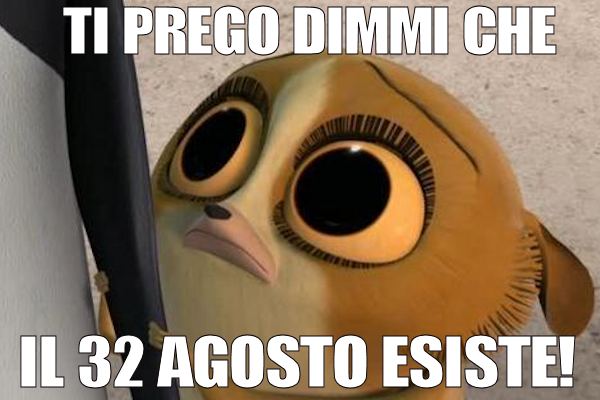 Non accettare la fine di agosto