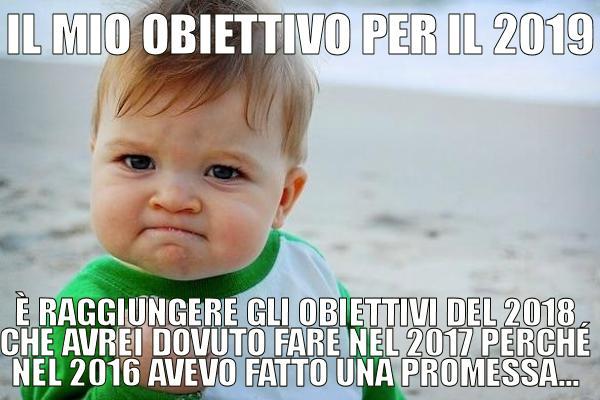 Gli obiettivi dell'anno nuovo