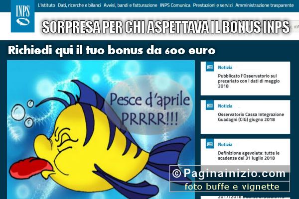 Bonus da 600 Euro o pesce d'aprile?