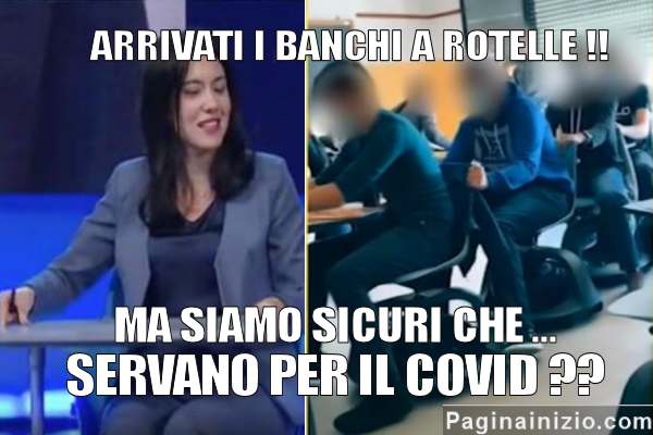Finalmente sono arrivati i banchi a rotelle