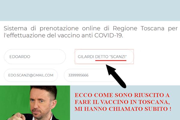 Come sono riuscito a fare il vaccino in Toscana