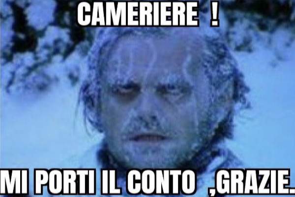 Quando al ristorante è consentita solo la cena all'aperto...