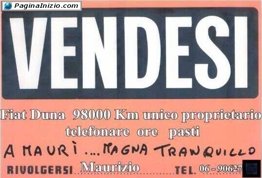 Vendite improbabili...