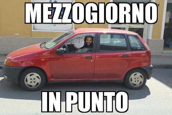 L'auto puntuale