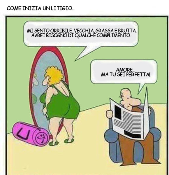 Cosa non dire ad una donna