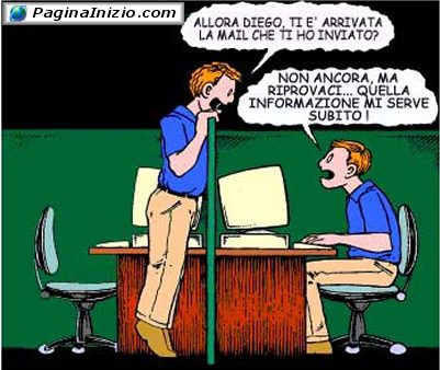 Comunicazione tramite email...